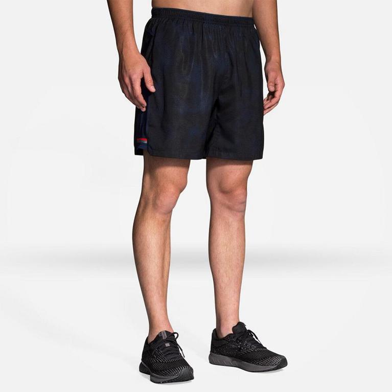 Brooks Sherpa 7 2-In-1 - Mens Running Shorts - Grey (34189LTBI)